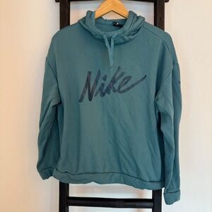 Nike‎ Teal Green Pullover Hoodie Sweatshirt Large Casual Athletic Sportswear